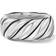 David Yurman Women's Sculpted Cable Band Ring In Sterling Silver Silver Silver