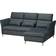 Ikea Fammarp Black/Grey Sofa 274cm 3-Sitzer