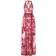 Dolce & Gabbana Long sleeveless chiffon dress with Majolica print