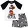 Disney Baby T-shirt and French Terry Shorts Outfit Set - White/Grey