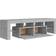 vidaXL Cabinet with Led Lights Concrete Grey TV-benk 140x40cm