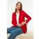 Trendyol Collection Blazer Jacke mit rotem Knopf, rot