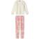 Nautica Girl's Velvet Fleece Pajamas Set 2-piece - Tie Dye Pink/Cream