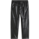 H&M Regular Fit Coated Trousers - Black
