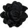 Shein 1pc Trendy Handmade Burnt Edge Black Flower Shaped Unisex Brooch For Party & Festival Style, European And Americana