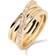 Pdpaola Cruise Cubic Zirconia Pre-Stacked Ring, Gold