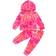 Musuos Baby's Tie Dye Tracksuit Outfit Crewneck Top & Pants 2-piece - Red