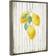 Stupell Industries Le Citrons Lemon Fruits Rustic Grey Framed Art 25x31"