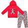 Disney Girl's Minnie Mouse Hoodie & Leggings Set - Red/Grey