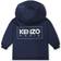 Kenzo Kid's Logo Print Zip Up Hooded Jacket - Navy Blue/Milk White