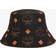 MCM Maxi Monogram Reversible Bucket Hat - Black/Cognac