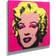 Blaze Canvas Andy Warhol Marilyn Monroe Pop Art Pink/Yellow Wall Decor 30x30"