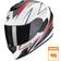 Scorpion Exo-1400 Evo Air Thelios Matt White-Red Full Face Helmet White