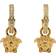 Versace La Medusa Hoop Earrings - Gold/Transparent