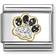Nomination Composable Classic Link Paw Print Charm - Gold/Silver/Black