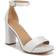 Naturalizer Joy Dress Sandals, Pearl White Satin Fabric, 10.0W Platform Pumps, Block Heels, Non-Slip Outsole Pearl White Satin Fabric 10.0W