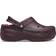 Crocs Classic Platform Lined Clog - Dark Cherry