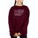 LA Pop Art Girl's Glory Hallelujah Flag Word Crewneck Sweatshirt - Maroon