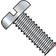 Steel Machine Screw, Zinc Plated Finish, Round Head, Slotted Drive, Meets ASME B18.6.3, 6" Length, Partially Threaded, 8-32 UNC Threads 10 152x4