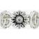 Gucci GG Marmont 10mm Sterling Silver Pearl Flower Ring