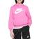 Nike Big Kid's Sportswear Club Fleece Hoodie - Playful Pink/White