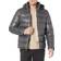 Guess Men's Mid Weight Puffer Jacket with Removable Hood - Smoke