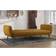 Novogratz Brittany Futon Mustard Linen Sofa 81.5" 3 Seater