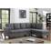 Lilola Home Ivan Dark Grey Sofa 96" 5 Seater