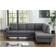 Lilola Home Ivan Dark Grey Sofa 96" 5 Seater