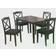 Buylateral Mason Black Dining Set 28x45" 5