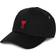 AMI Paris Embroidered Red Adc Hat - Black