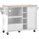 Bed Bath & Beyond Kitchen Island White Trolley Table 18.1x50.8"