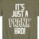 Instant Message Its Just A Prank Bro Graphic T-shirt - Heather Military Green