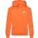 Nike Big Kid's Sportswear Club Fleece Pullover Hoodie - Campfire Orange/White (FD3000-893)