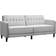 Homcom Convertible Sleeper Light Grey Sofa 74.5" 2 Seater