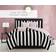 Juicy Couture Cabana Stripe Black/White Bedspread White, Black (228.6x228.6)