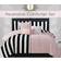 Juicy Couture Cabana Stripe Black/White Bedspread White, Black (228.6x228.6)