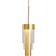 Ebb & Flow A-spire Brushed Brass/Clear Pendant Lamp 5.5"