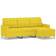 vidaXL 3201006 Light Yellow Sofa 198cm 2Stk. 3-Sitzer