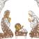 National Tree Company Crystal Splendor Nativity Set White Decoration 51.5"