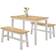 4D Concepts New York Natural/White Dining Set 26.8x44.9" 3