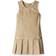 Real Girl's School Uniform Drop Waist Jumper Dress - Khaki