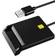 CAC Card Reader Military DOD USB Common Access Windows Mac OS and Linux Plug N Play Compatible with Smart Chip Cards Black