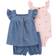 Carter's Baby's Cherry Chambray Little Short Set 3-piece - Chambray/Pink