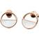 Skagen Agnethe Earrings - Rose Gold/White