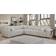 Lilola Home Janelle Modular Beige Sofa 133.5" 5 Seater