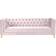 Meridian Michelle Collection Modern Pink Sofa 90" 3 Seater