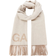 Ganni Fringed Wool Scarf - Egret