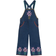 Stella McCartney Kids Kid's Floral-Embroidered Denim Dungarees - Indigo Blue/Multicolour