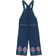 Stella McCartney Kids Kid's Floral-Embroidered Denim Dungarees - Indigo Blue/Multicolour